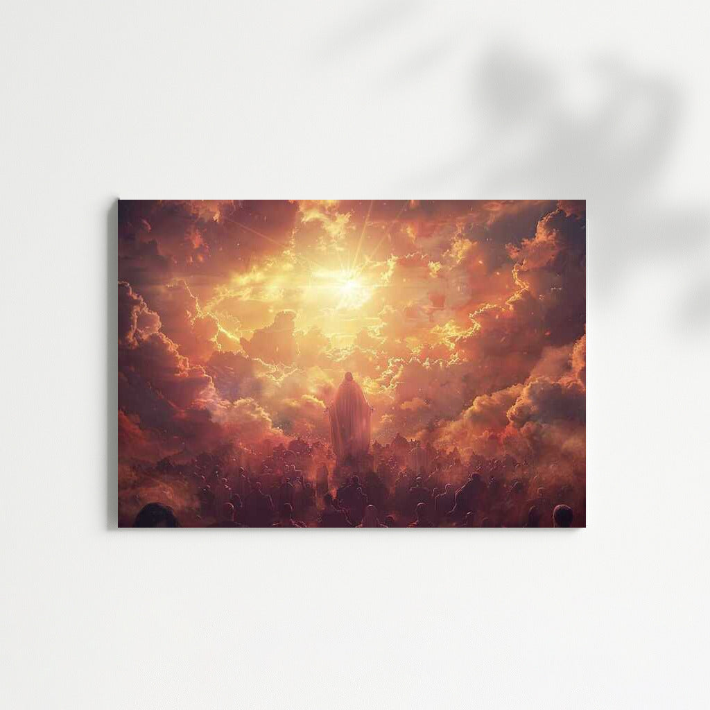 The Ascension of Jesus Christ Above the Clouds: Inspiration and Peace