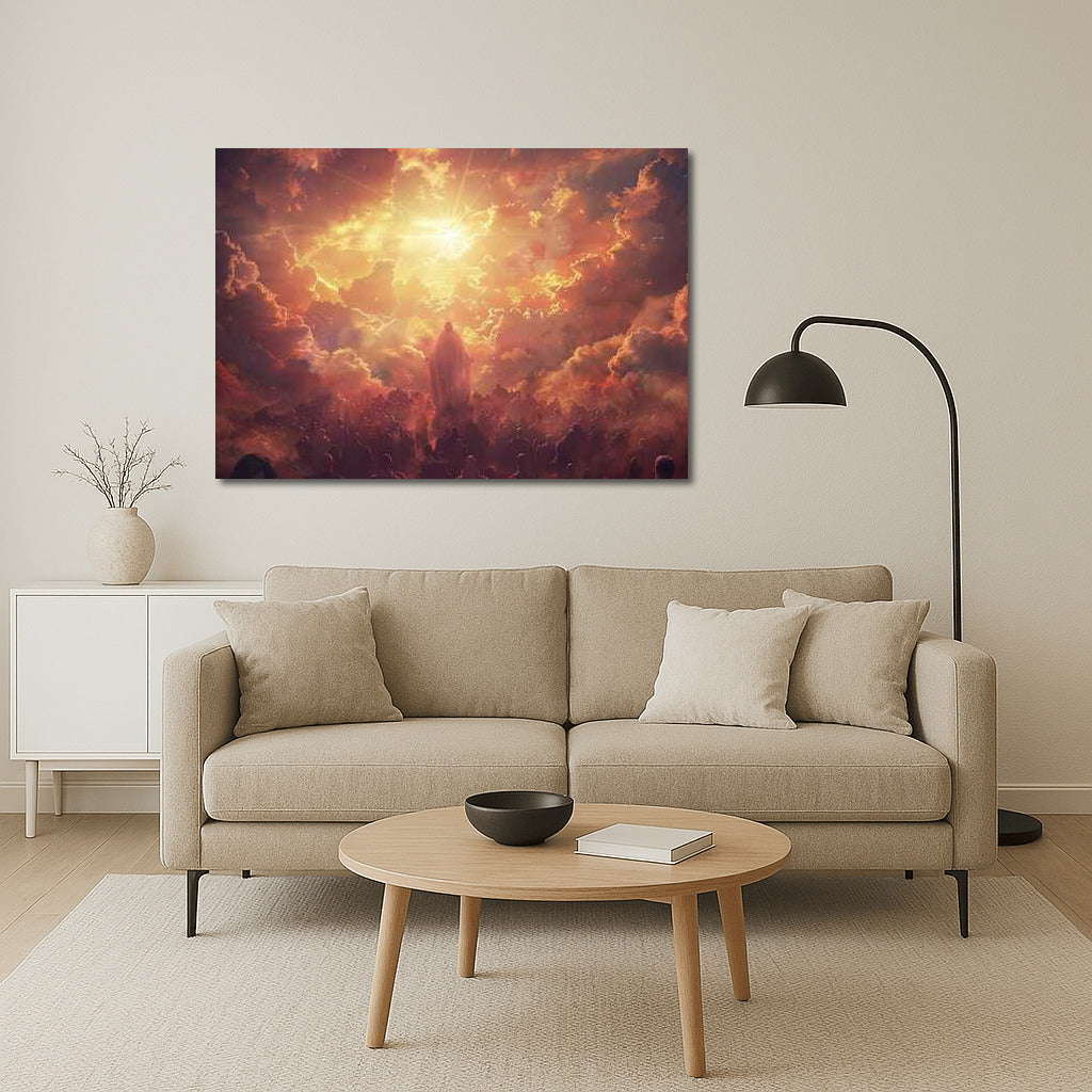 The Ascension of Jesus Christ Above the Clouds: Inspiration and Peace