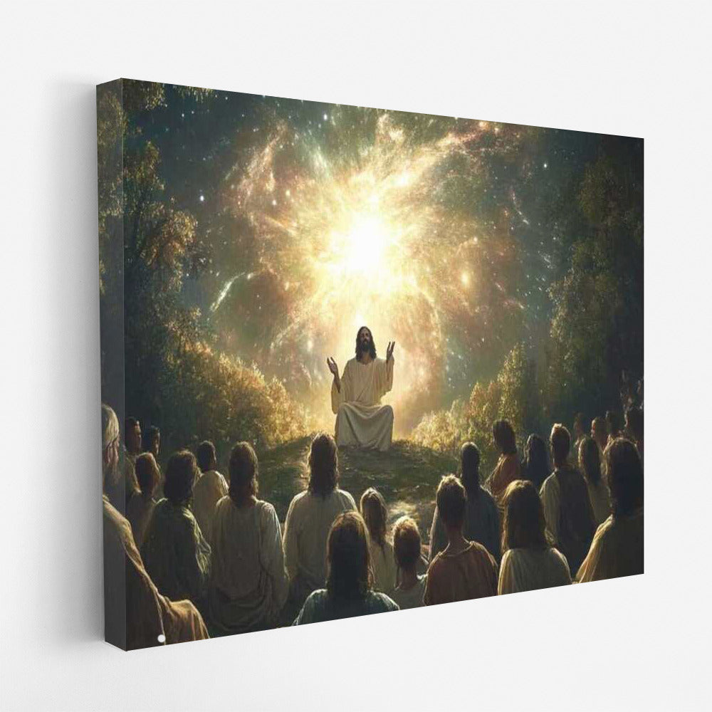 Jesus' Teachings Under the Starry Sky: Light and Wisdom in Your Home