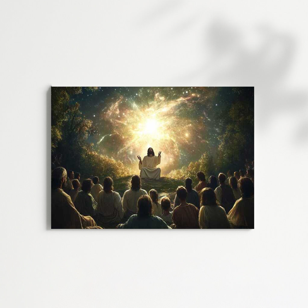 Jesus' Teachings Under the Starry Sky: Light and Wisdom in Your Home