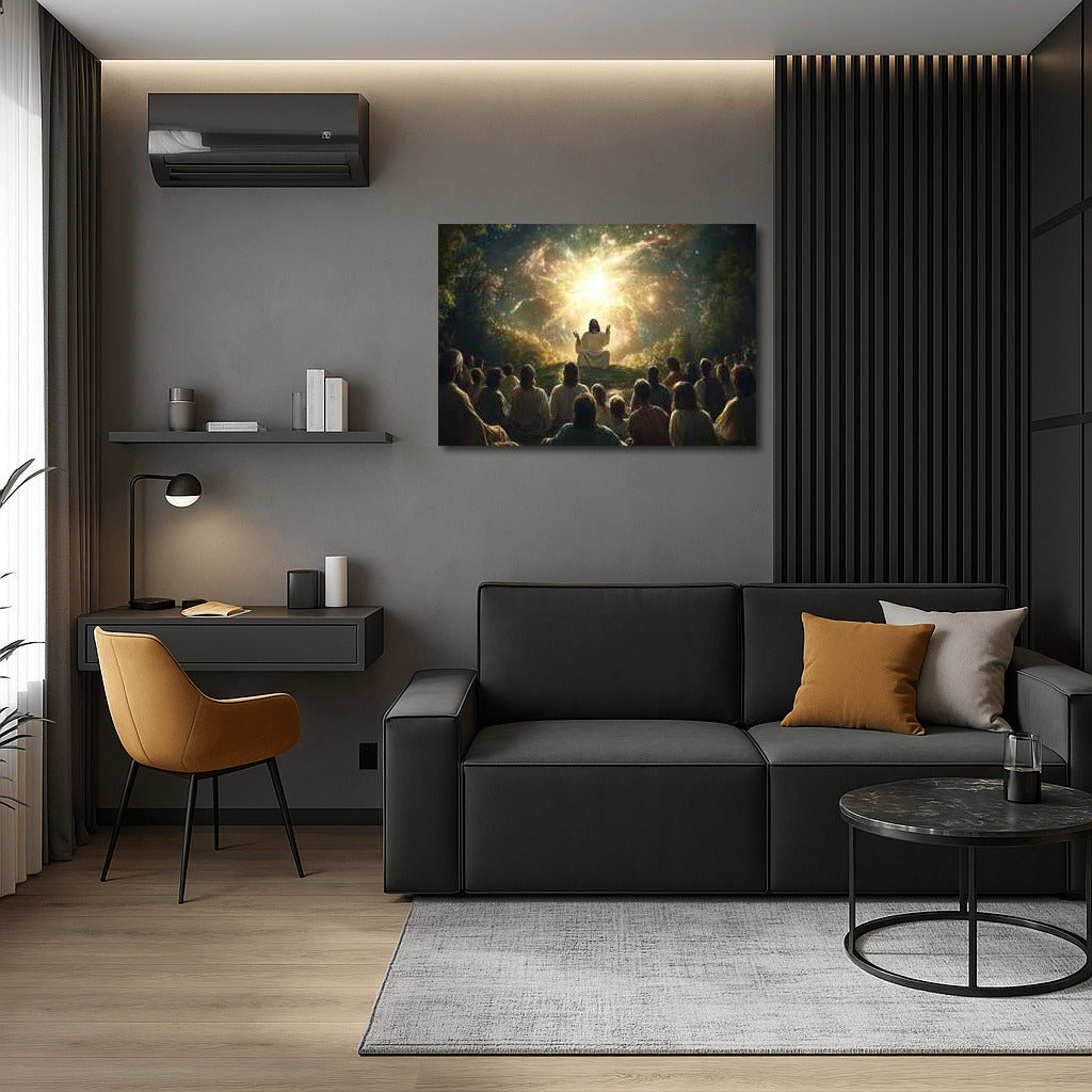 Jesus' Teachings Under the Starry Sky: Light and Wisdom in Your Home