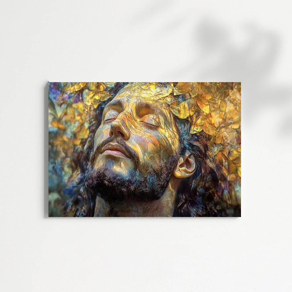 Jesus in the Garden: Divine Harmony of Nature and Light