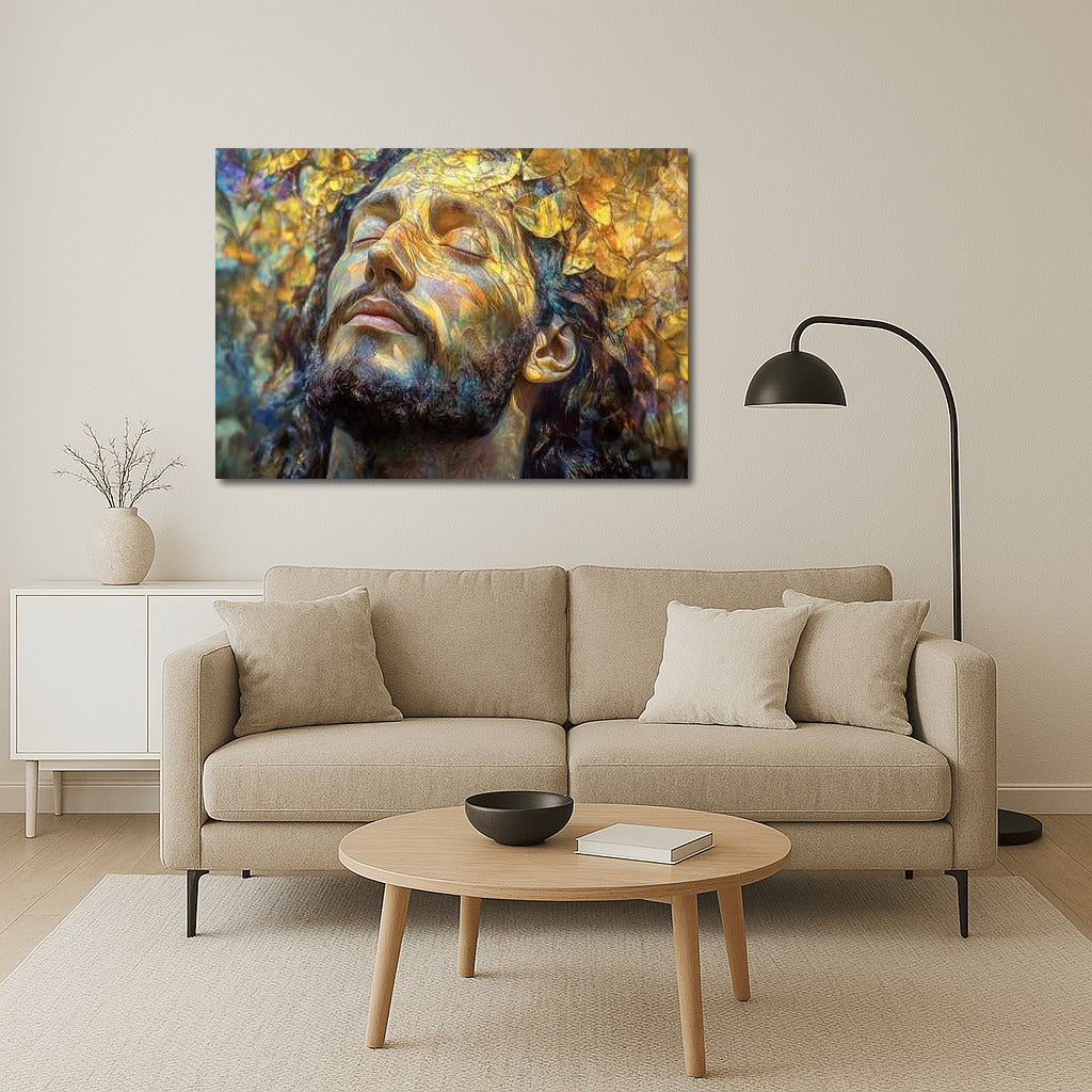 Jesus in the Garden: Divine Harmony of Nature and Light