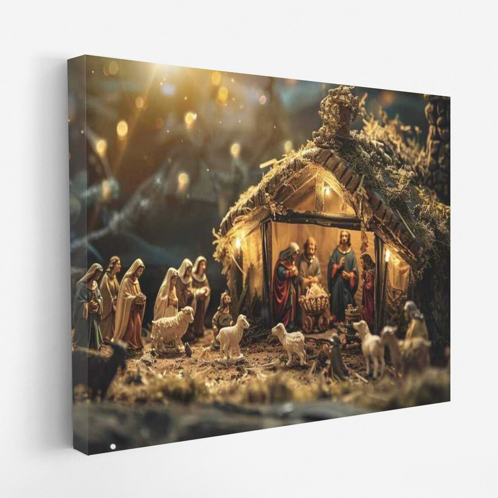 Holy Nativity Scene in the Starry Glow: Eternity and Spirituality
