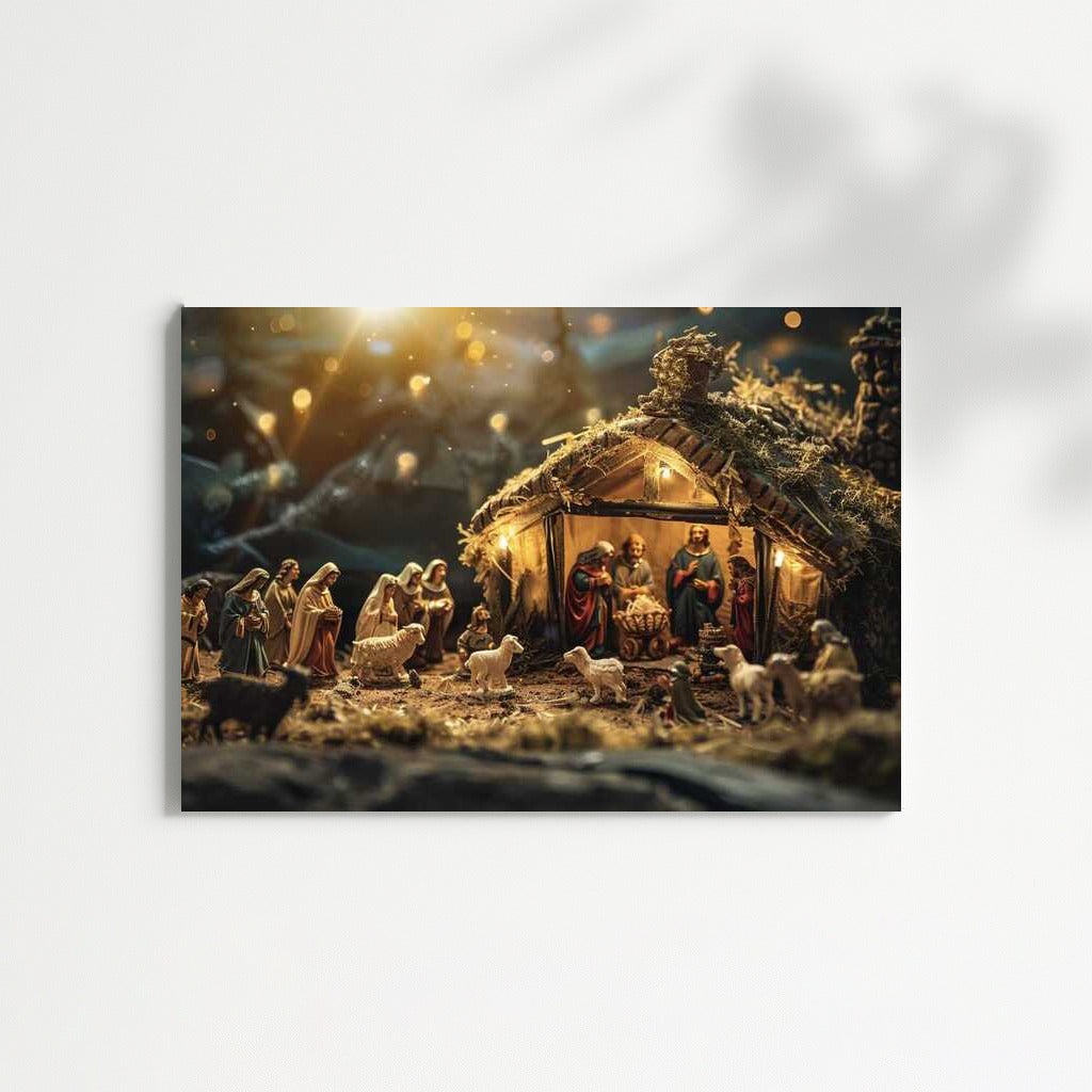 Holy Nativity Scene in the Starry Glow: Eternity and Spirituality