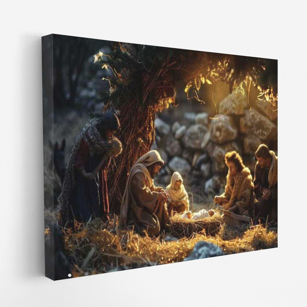 The Magic of Christmas Night: Nativity Scene
