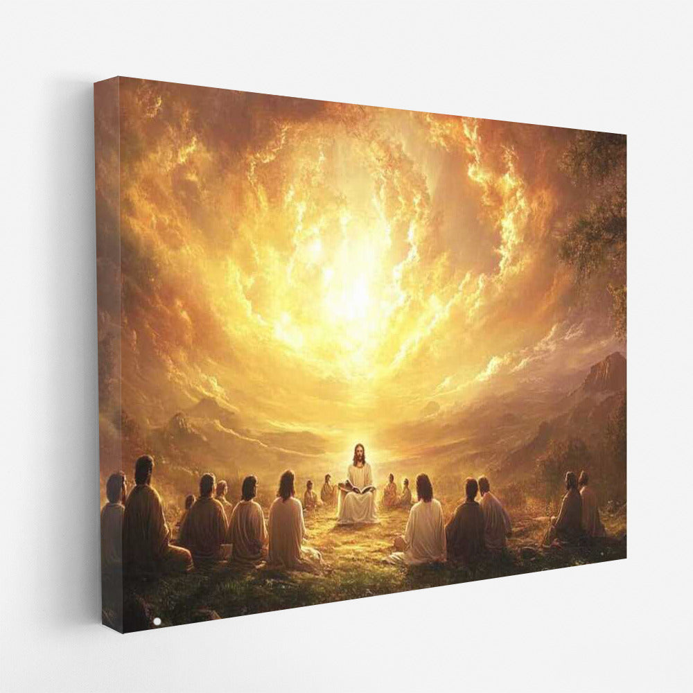 Sacred Radiance: Jesus' Wisdom in the Spotlight