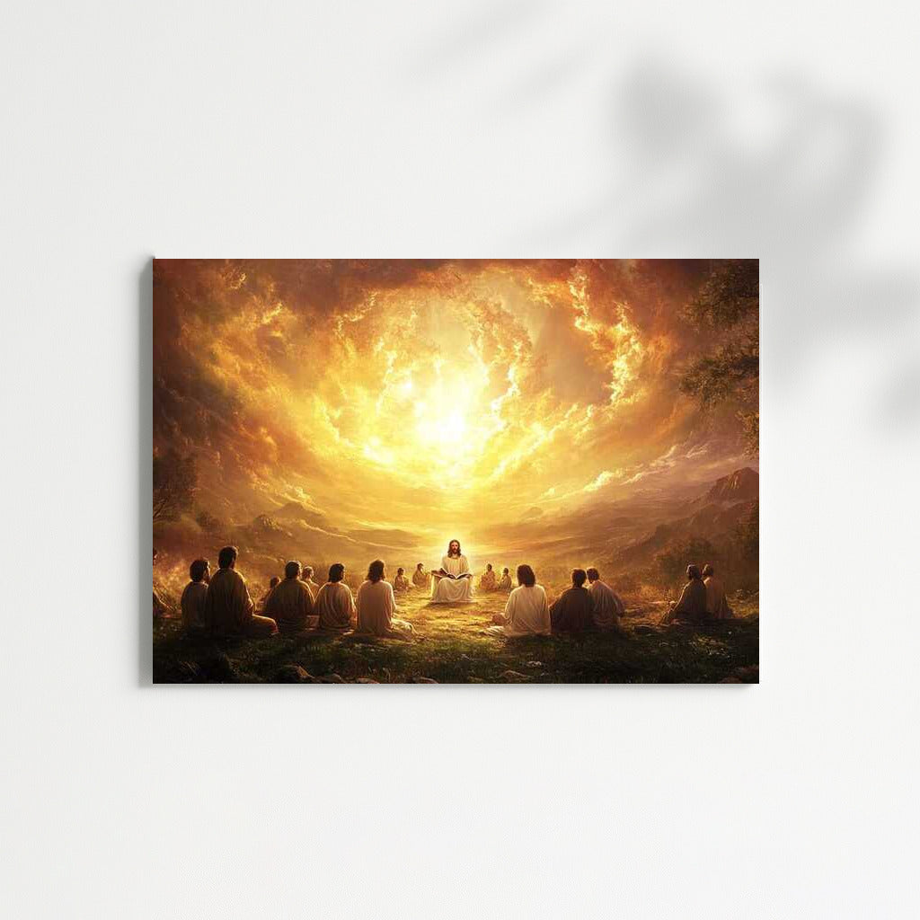 Sacred Radiance: Jesus' Wisdom in the Spotlight