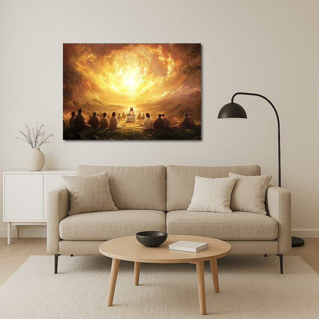 Sacred Radiance: Jesus' Wisdom in the Spotlight