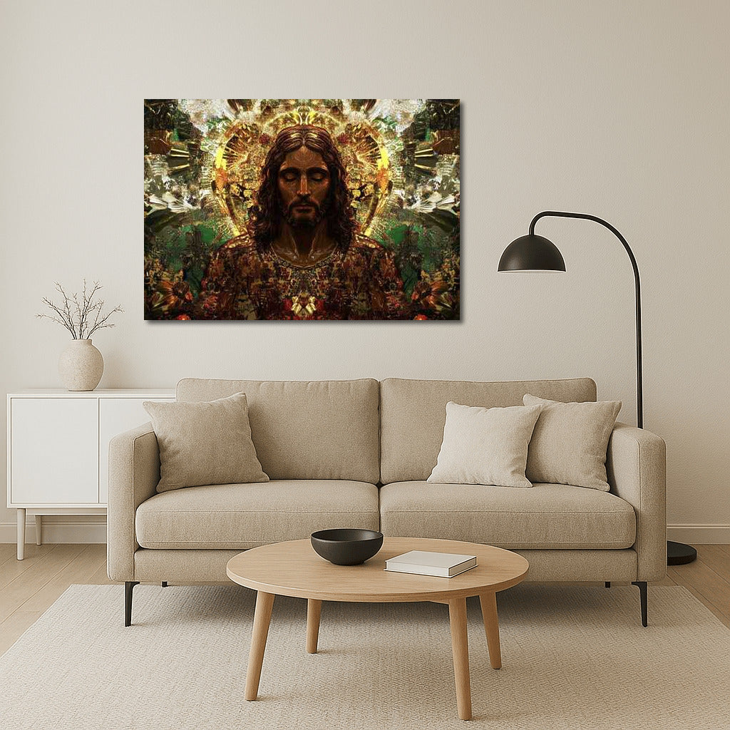 Jesus in the Golden Garden of Light and Peace