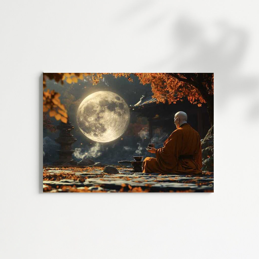 Lunar Harmony of the Old Japanese Monk