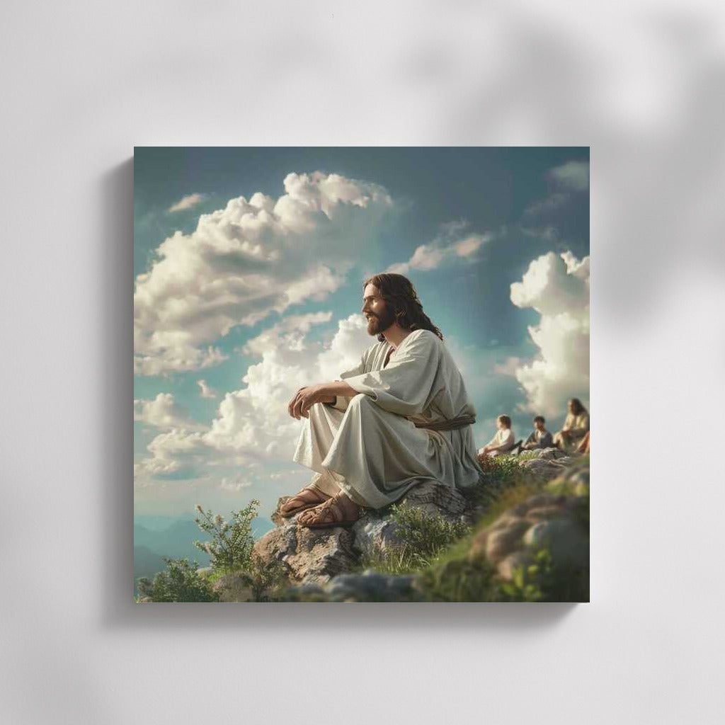Jesus on the Rock in Heaven: Sincerity and Peace
