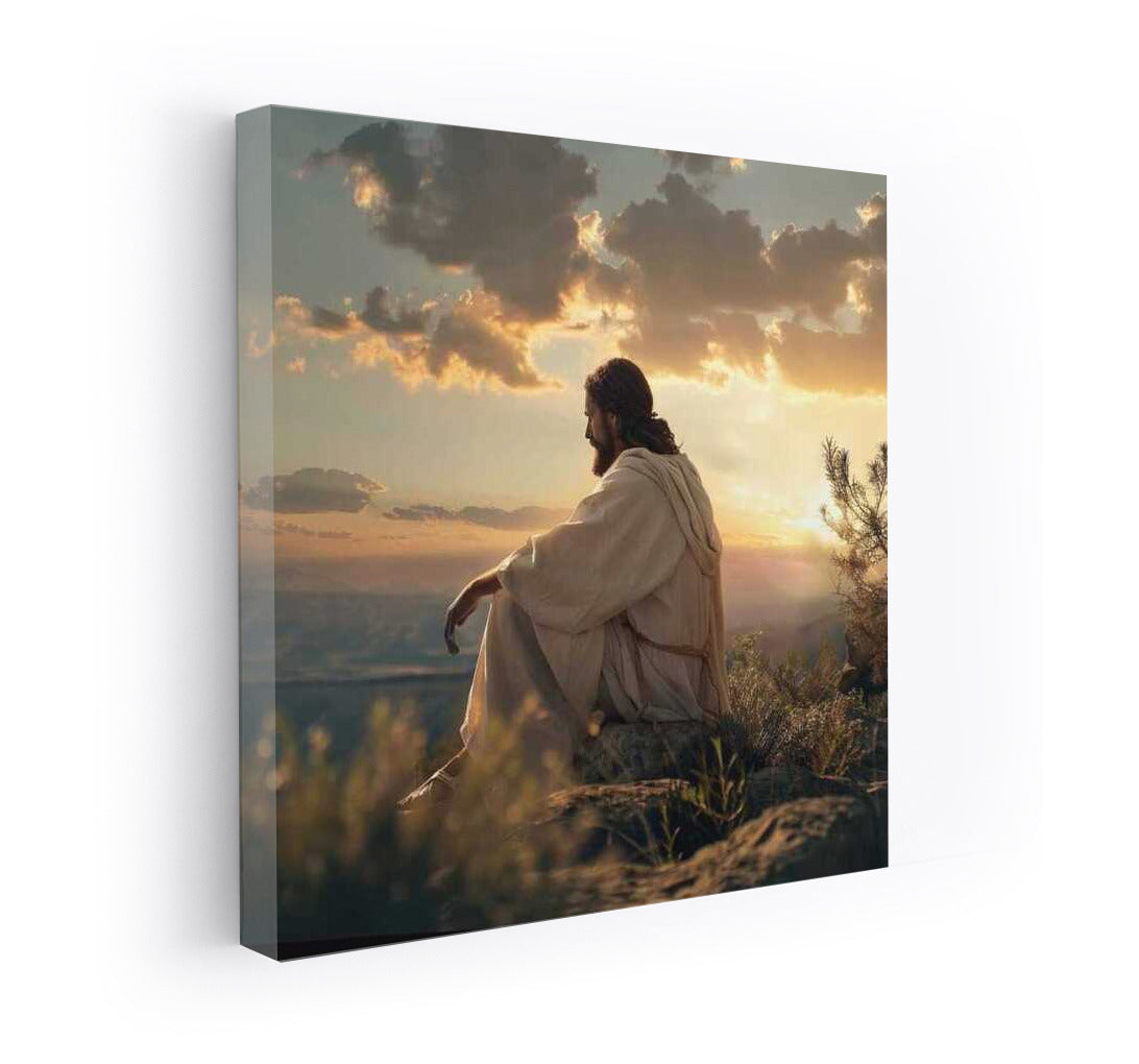 Jesus Christ in the Sunset: Calm and Majesty