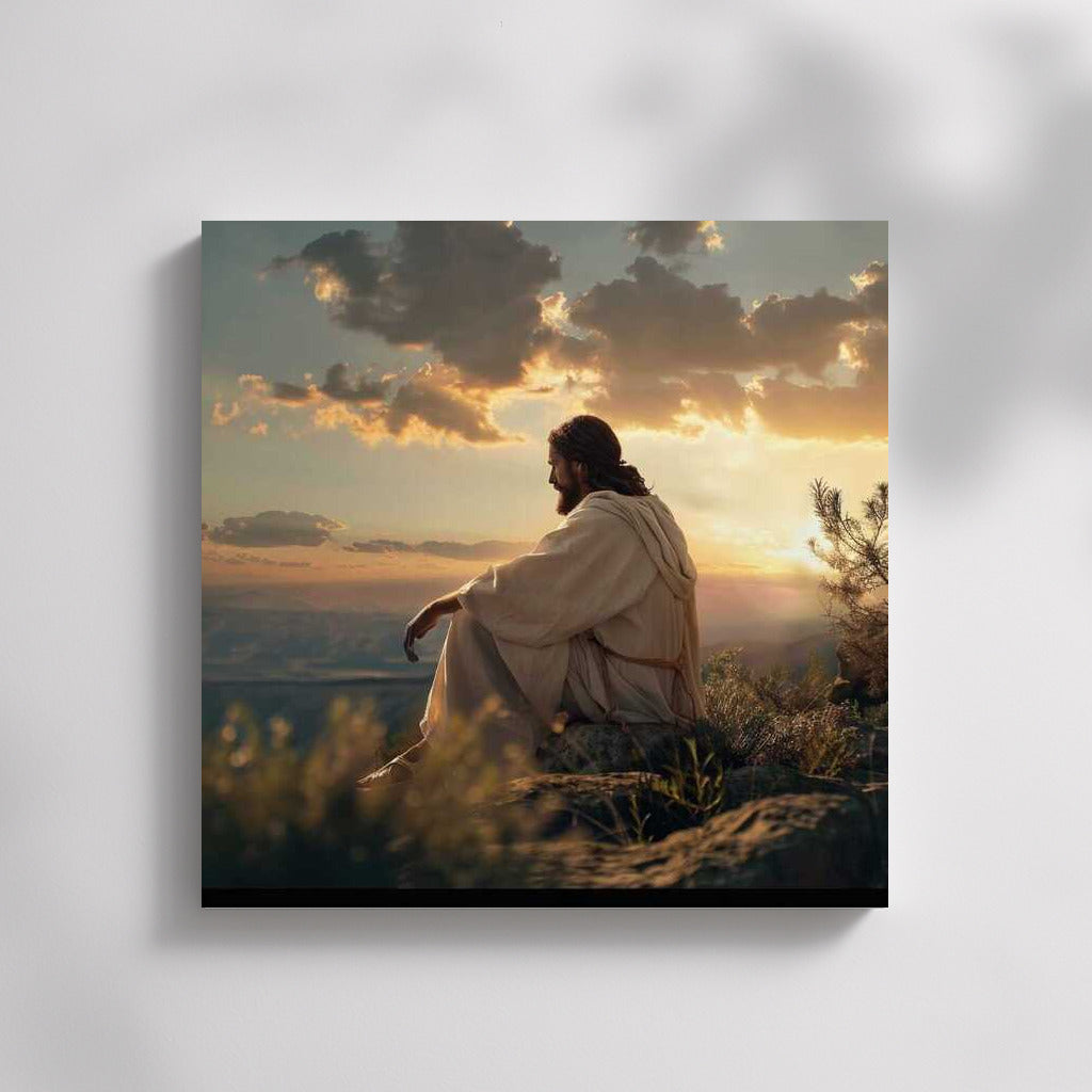 Jesus Christ in the Sunset: Calm and Majesty