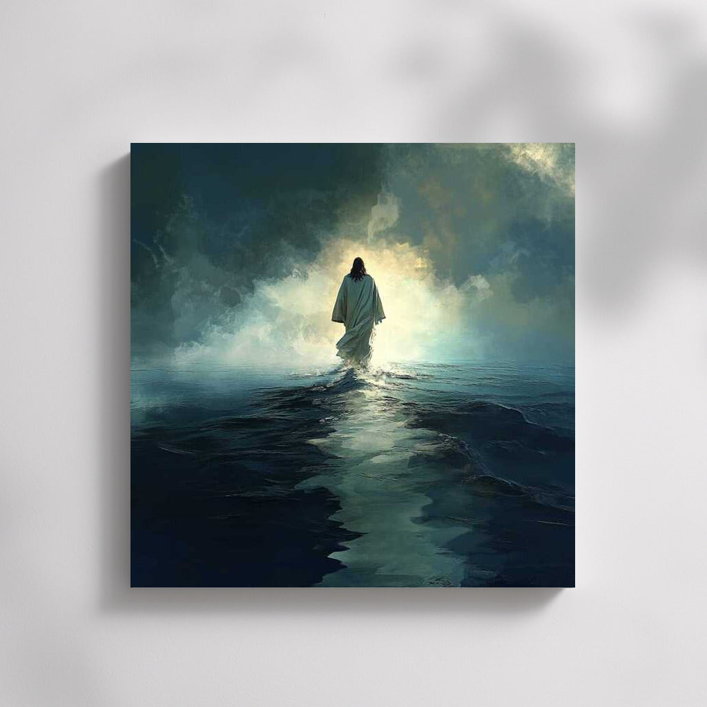 Jesus Walking on Water: Light and Peace