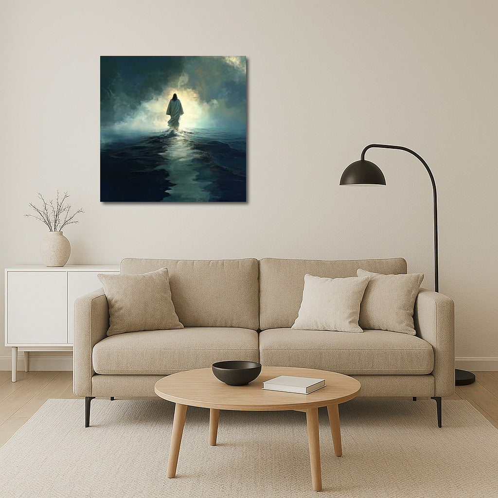 Jesus Walking on Water: Light and Peace