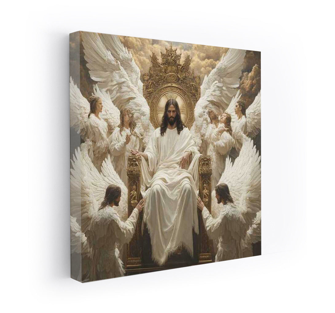 Jesus in the Arms of Angels: Divine Harmony