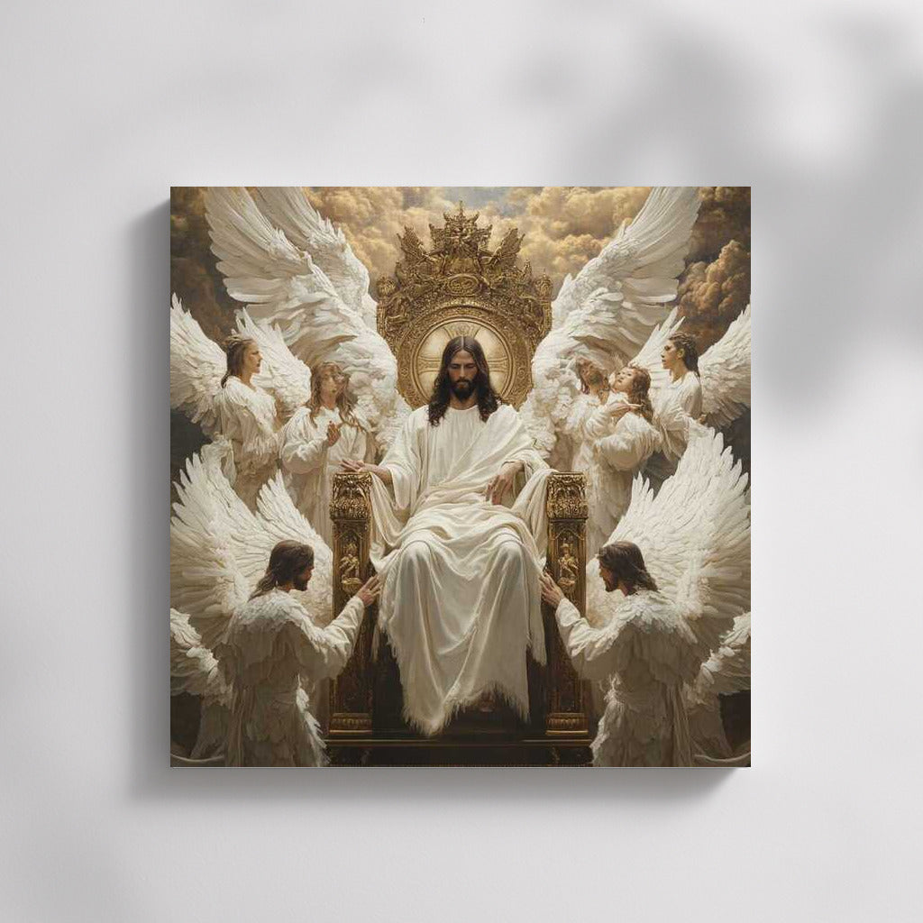 Jesus in the Arms of Angels: Divine Harmony