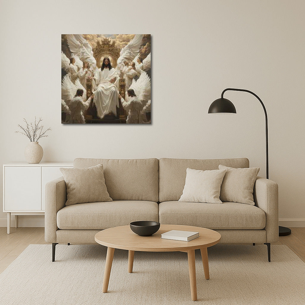 Jesus in the Arms of Angels: Divine Harmony