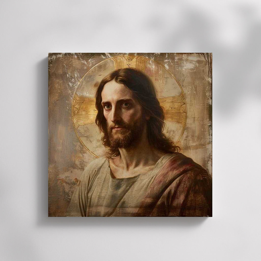 Oil Portrait of Jesus: Spiritual Peace and Inspiration