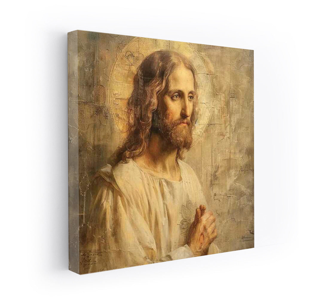 Sacred Harmony: Oil Portrait of Jesus