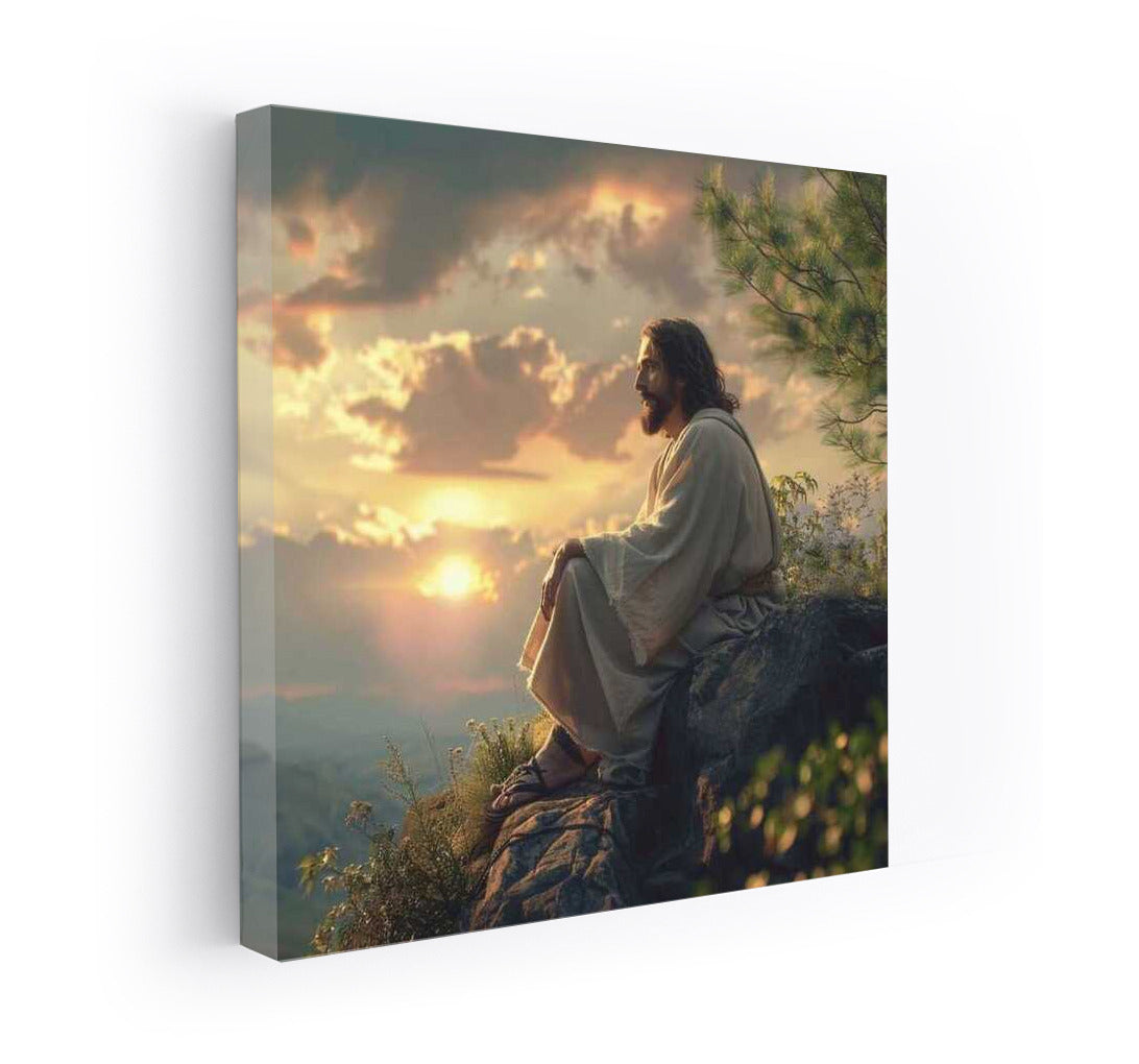 Jesus Christ on the Rock: Inspiration and Tranquility in Nature
