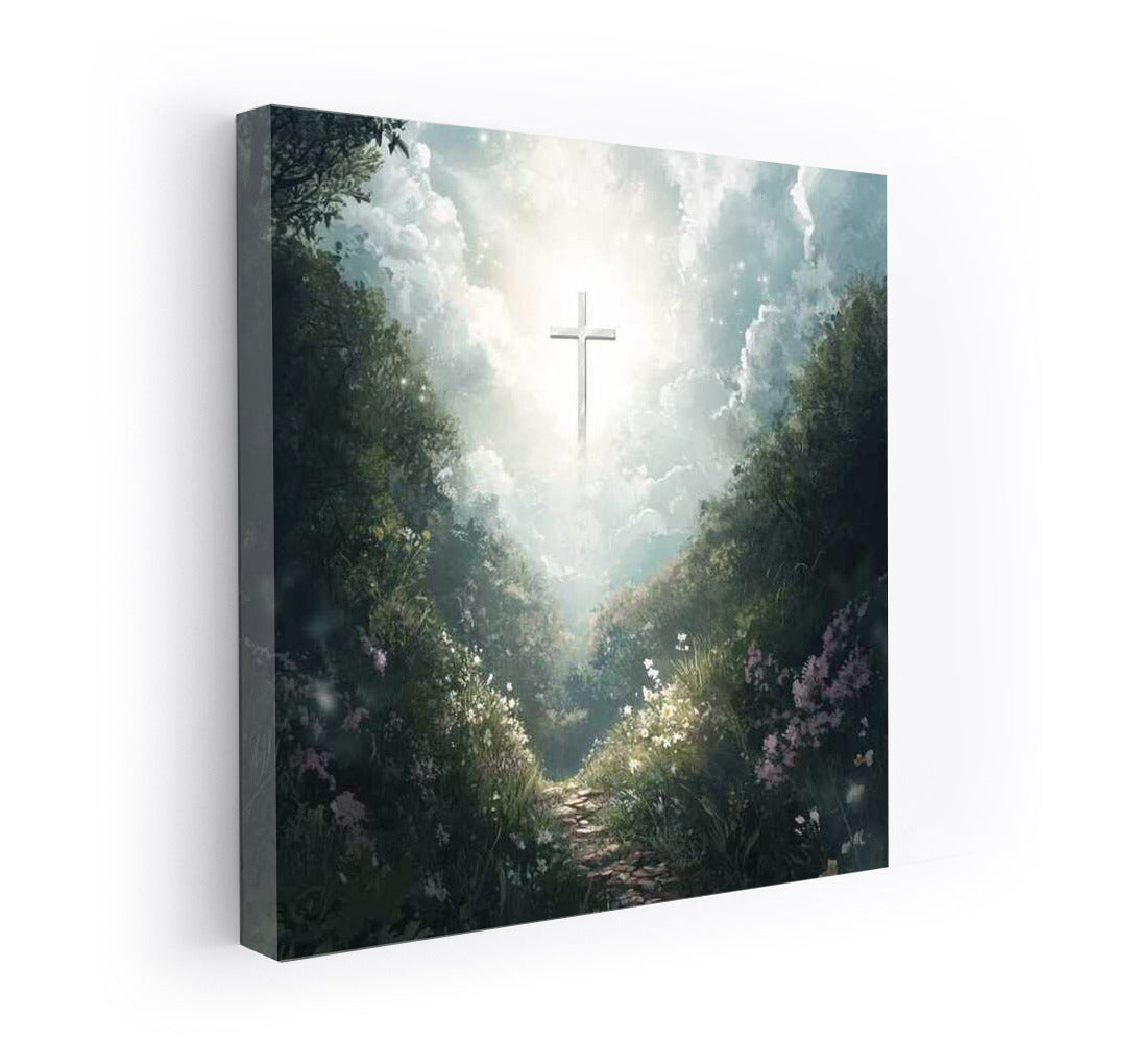 Sacred Light: Cross in the Forest