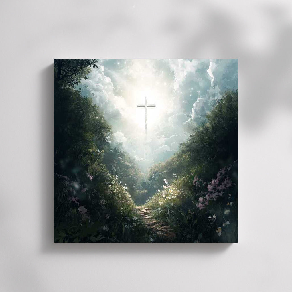 Sacred Light: Cross in the Forest