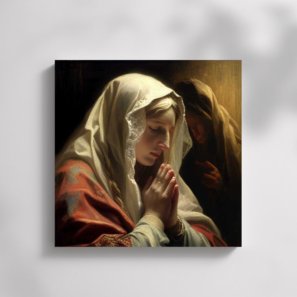 Holy Tenderness: Virgin Mary Image for the Home
