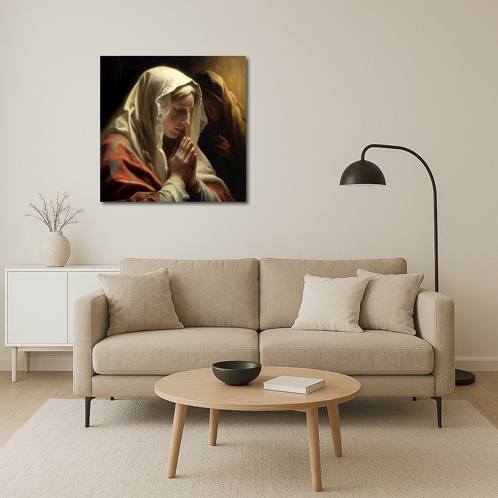 Holy Tenderness: Virgin Mary Image for the Home
