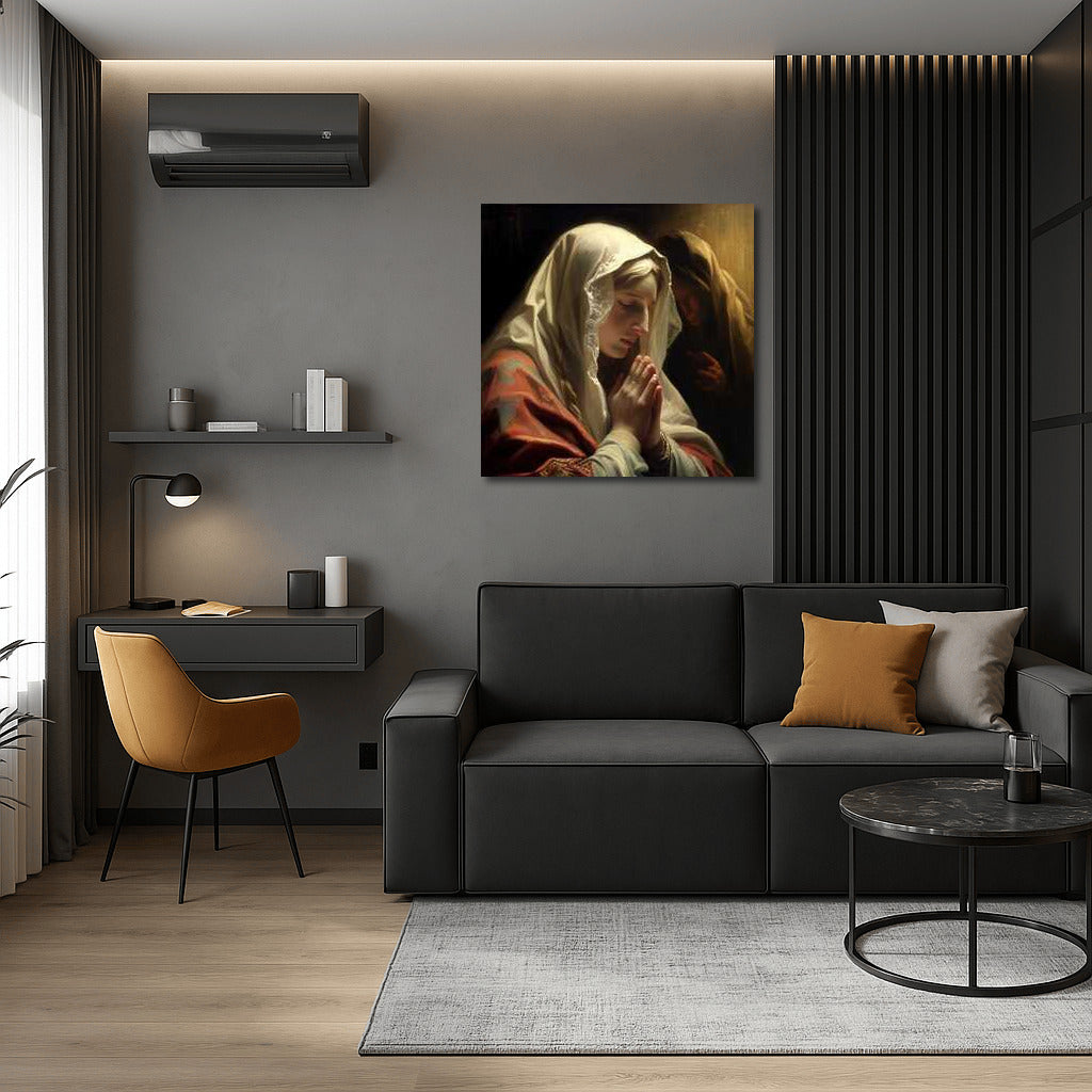 Holy Tenderness: Virgin Mary Image for the Home