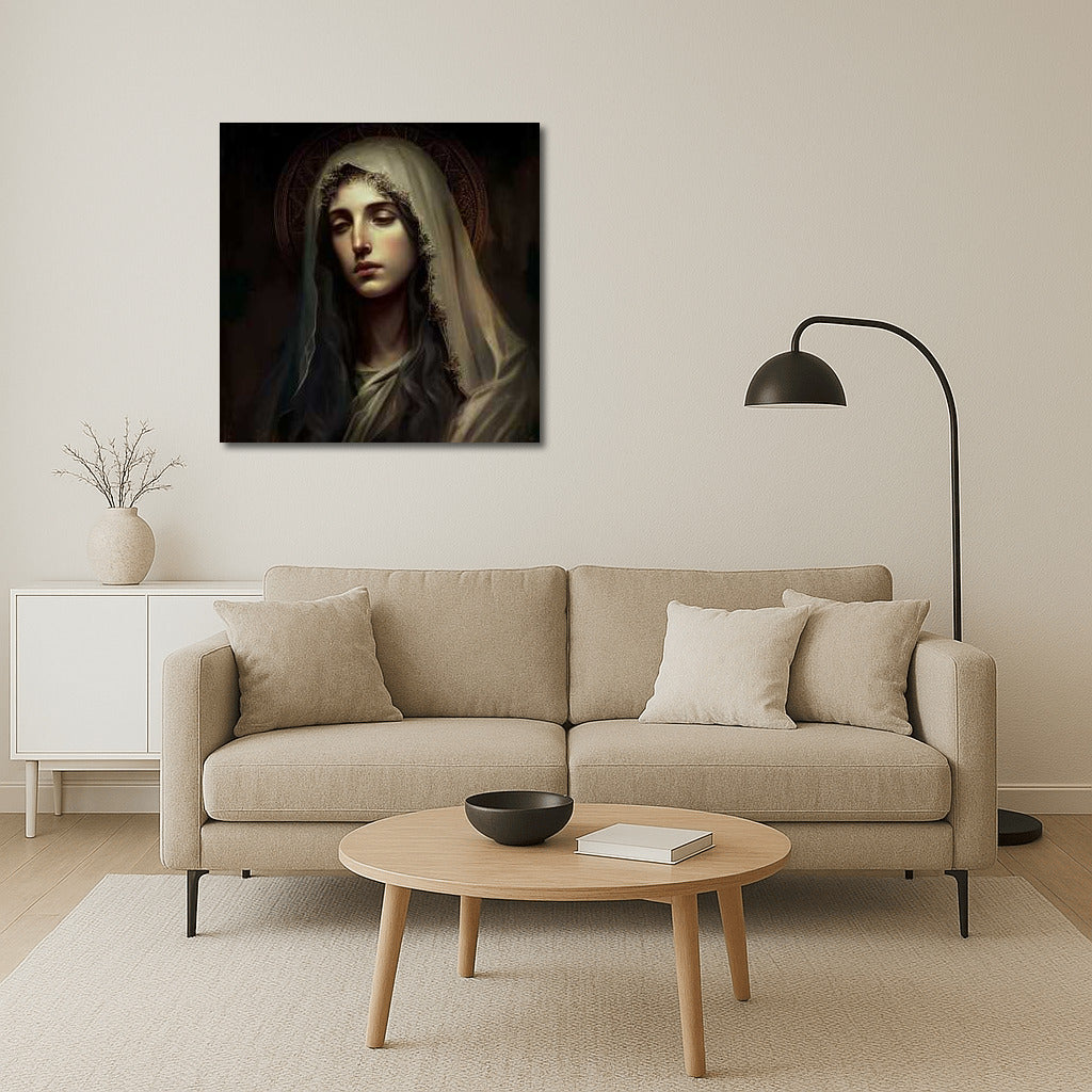 Holy Virgin Mary: Image of Tranquility and Beauty