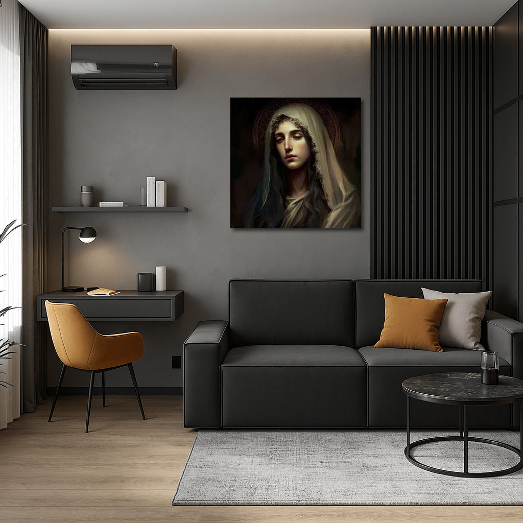 Holy Virgin Mary: Image of Tranquility and Beauty