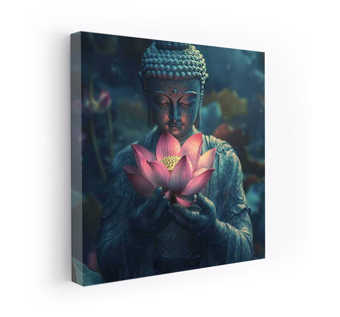 Buddha with Lotus: Harmony and Tranquility