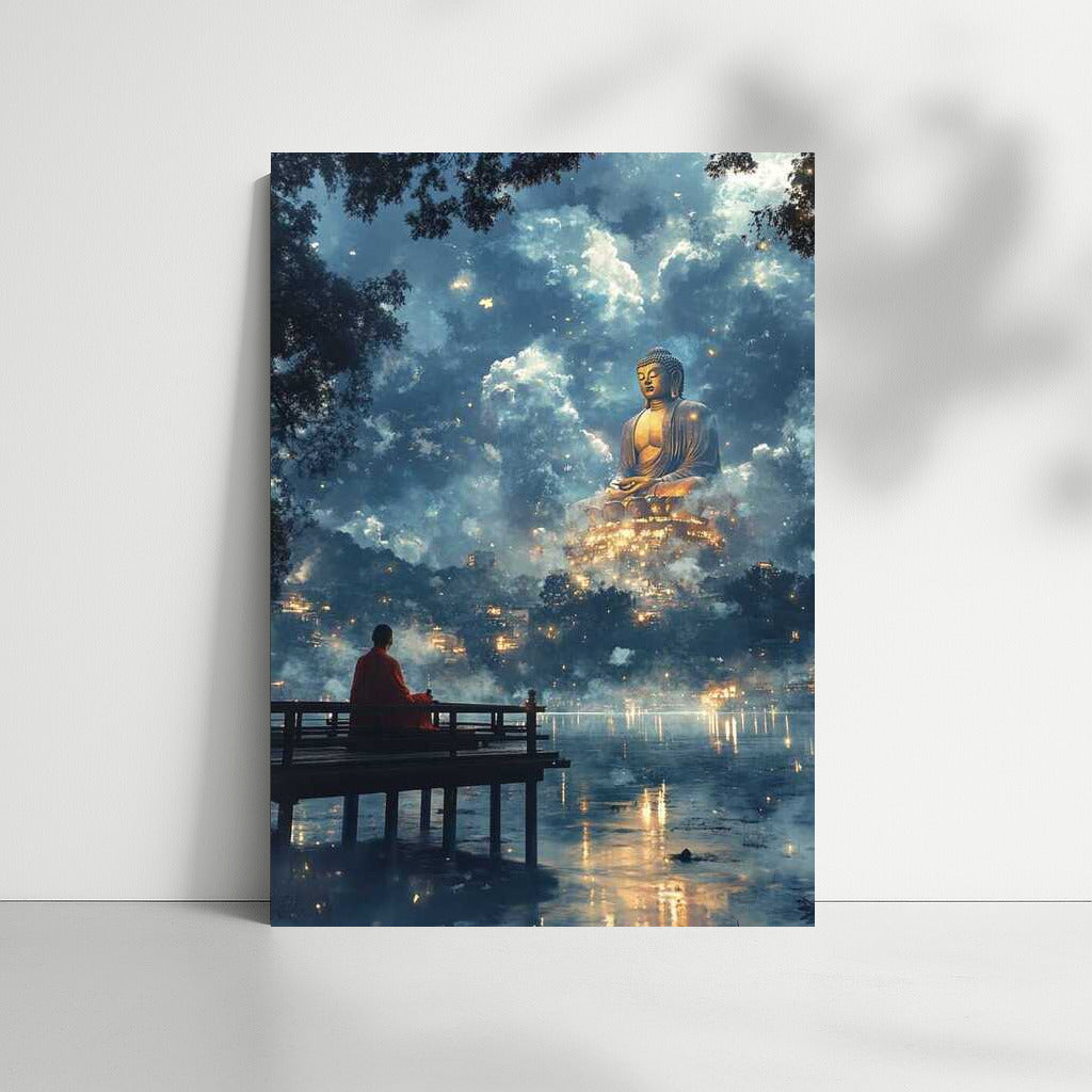 Night Peace: The Majesty of the Buddha Statue
