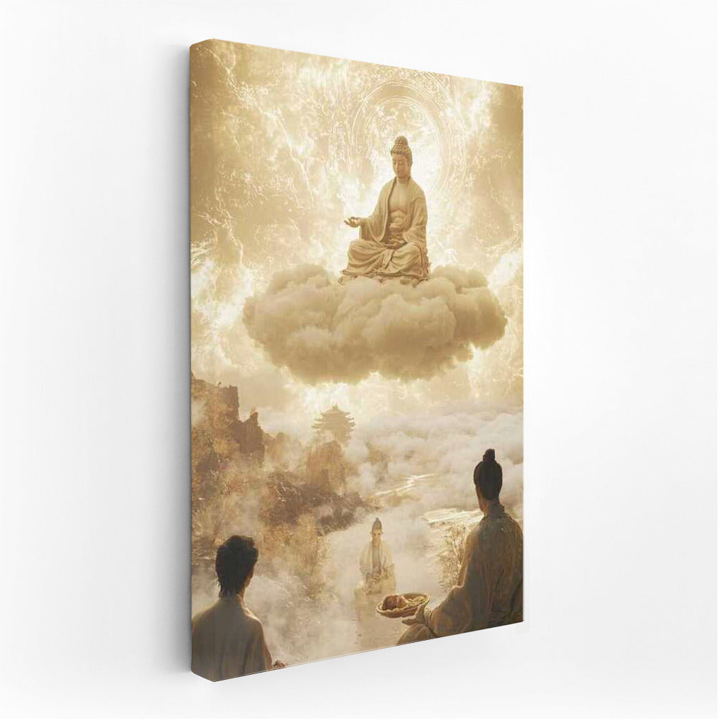 Light of Japanese Buddha on Cloud