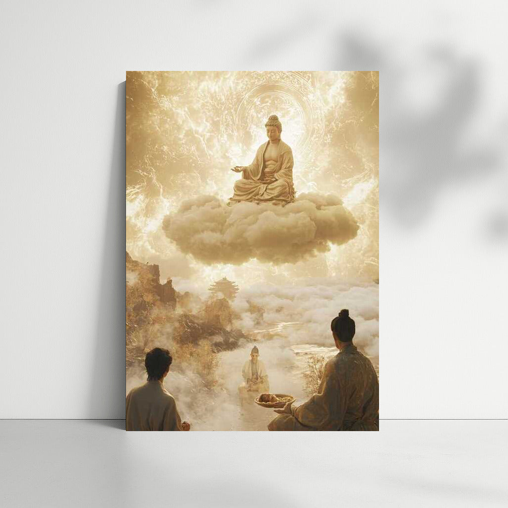 Light of Japanese Buddha on Cloud