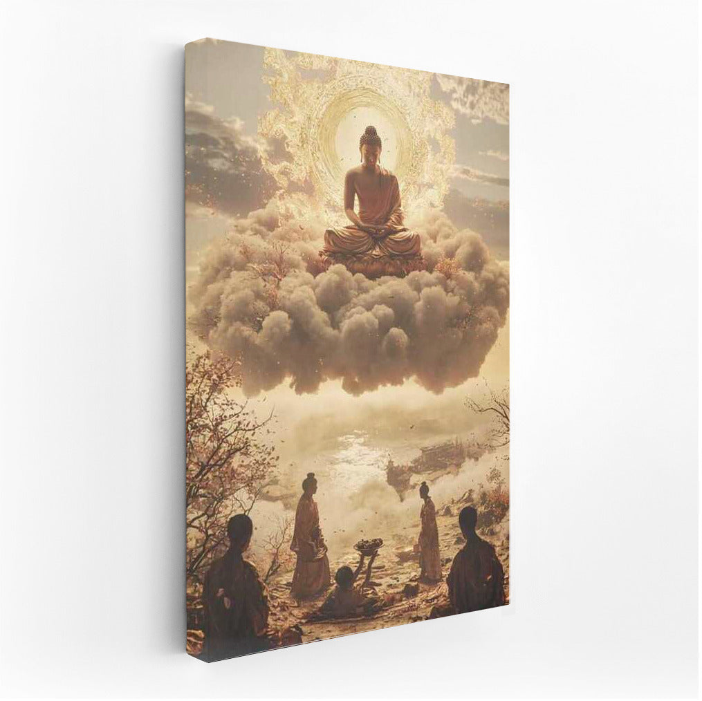 Japanese Buddha in the Clouds: The Radiance of Wisdom