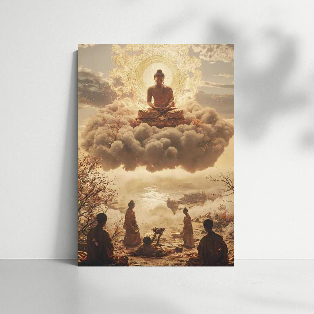 Japanese Buddha in the Clouds: The Radiance of Wisdom