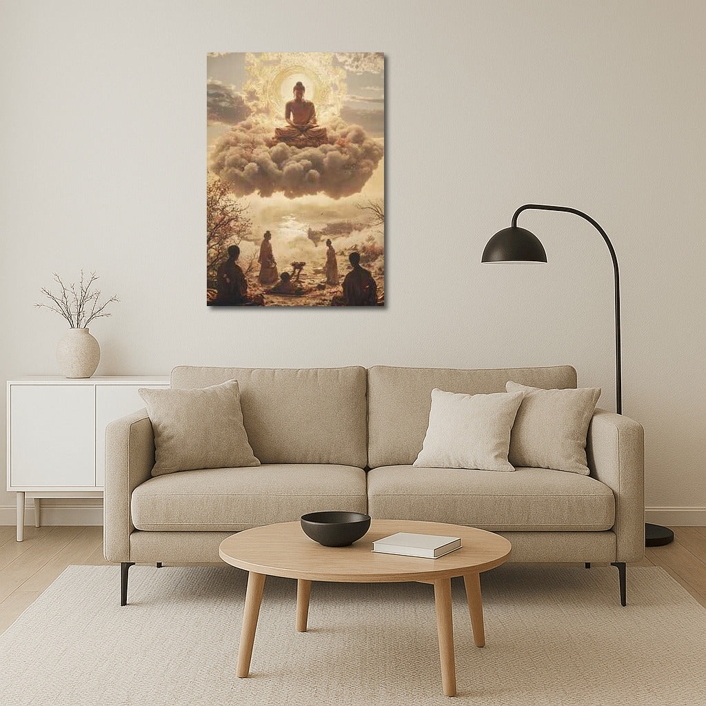 Japanese Buddha in the Clouds: The Radiance of Wisdom