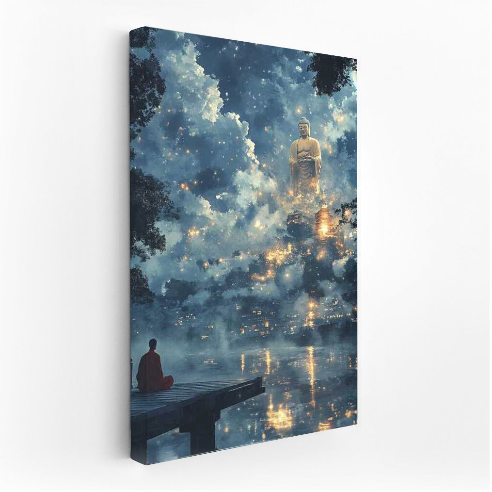 The Majesty of Buddha in the Clouds: Buddha Statue