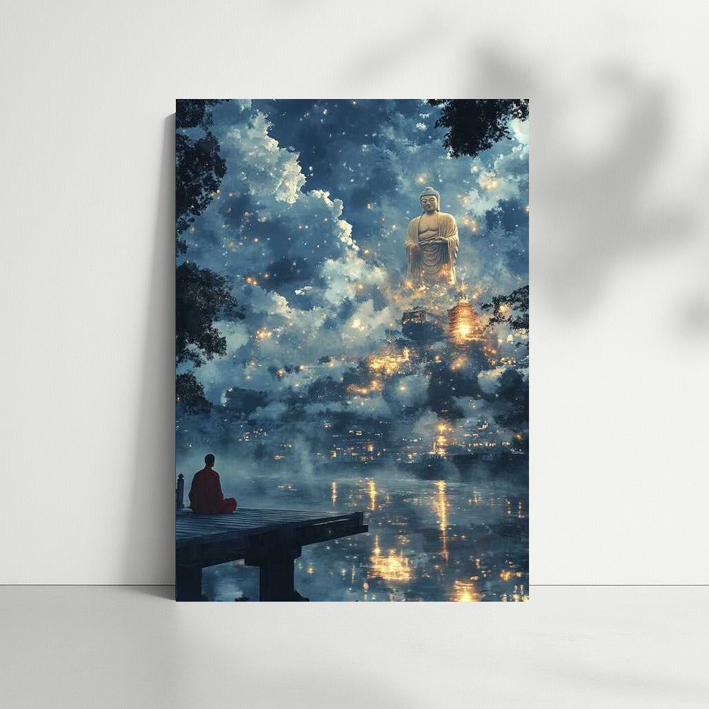 The Majesty of Buddha in the Clouds: Buddha Statue
