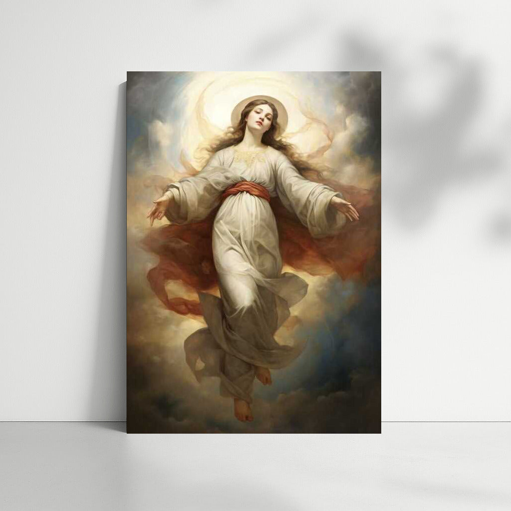 Divine Grace: Virgin Mary in the Style of Leonardo da Vinci