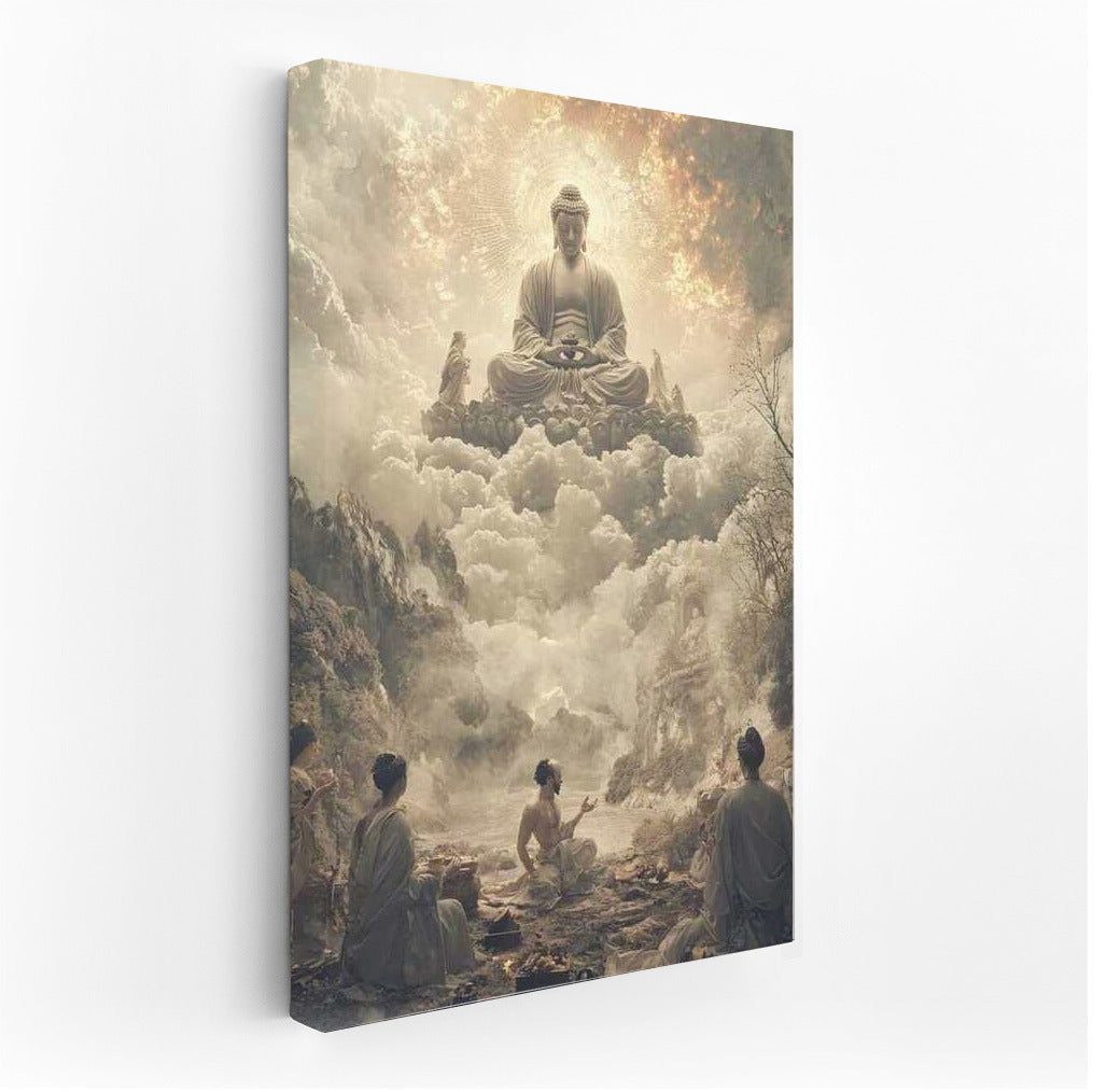 The Majesty of Buddha in Japanese Clouds