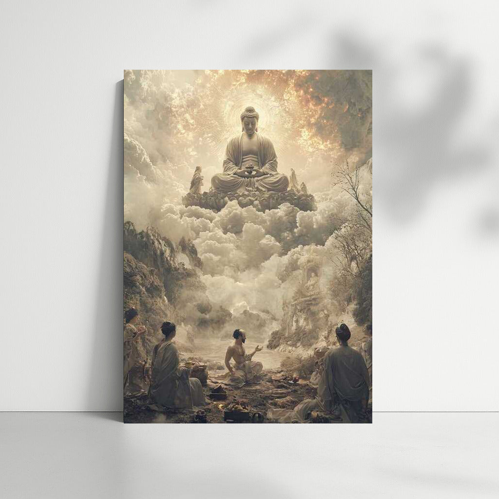 The Majesty of Buddha in Japanese Clouds