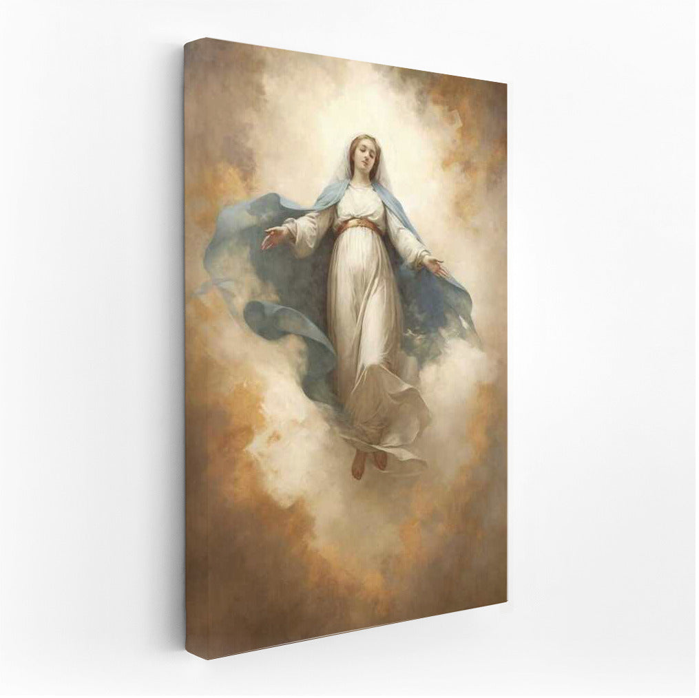 Sublime Virgin Mary in the Clouds: Leonardo da Vinci's Inspiration