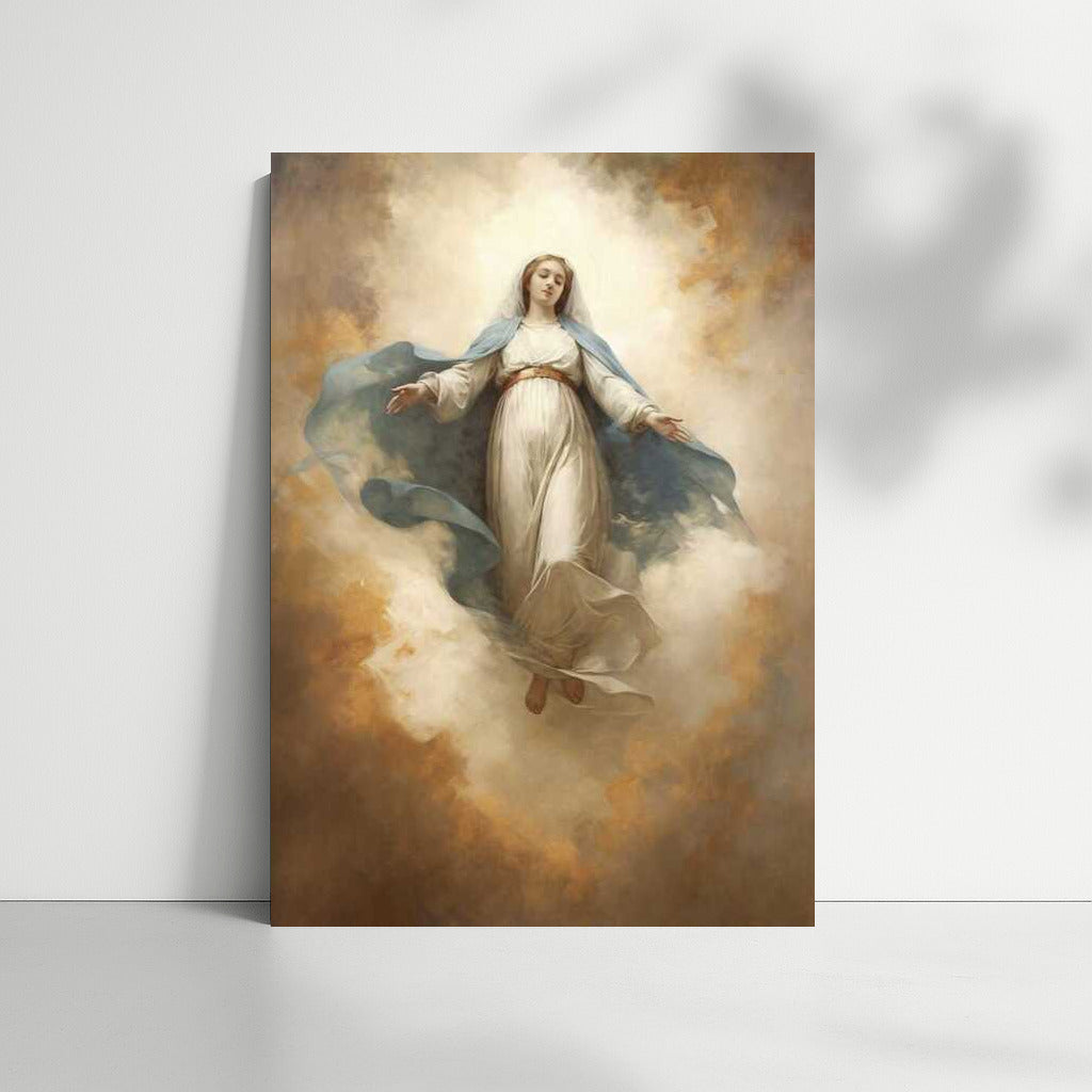 Sublime Virgin Mary in the Clouds: Leonardo da Vinci's Inspiration