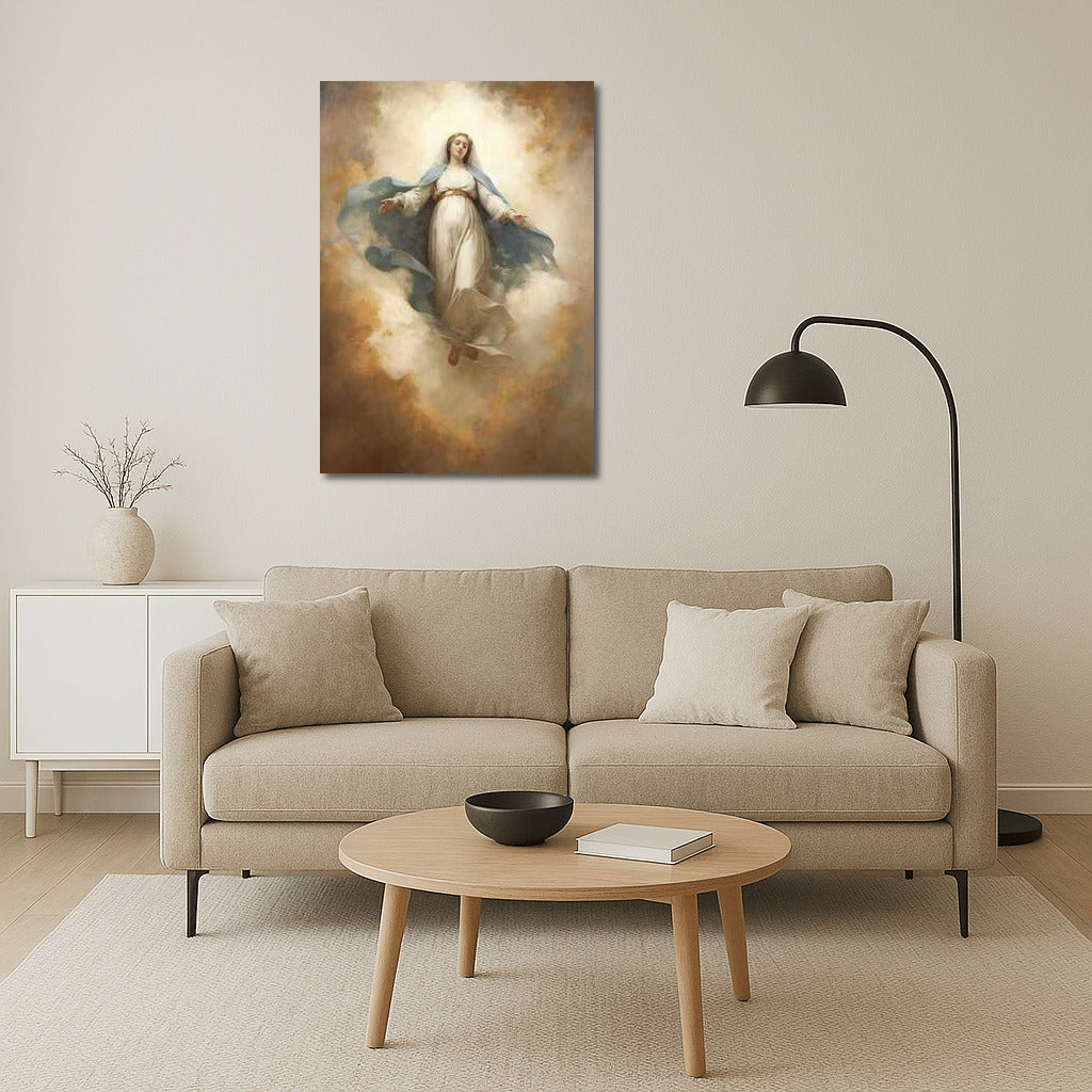 Sublime Virgin Mary in the Clouds: Leonardo da Vinci's Inspiration