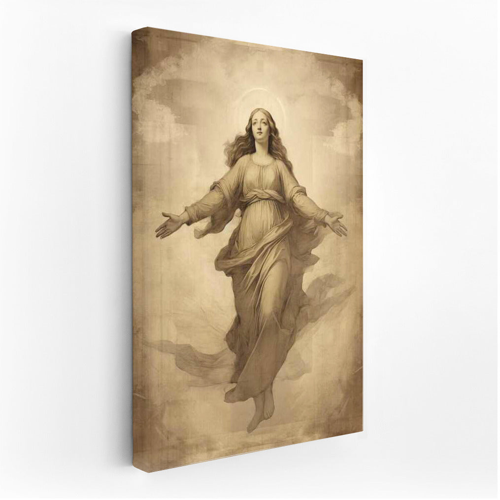 The Grace of the Virgin Mary in the Style of Leonardo da Vinci