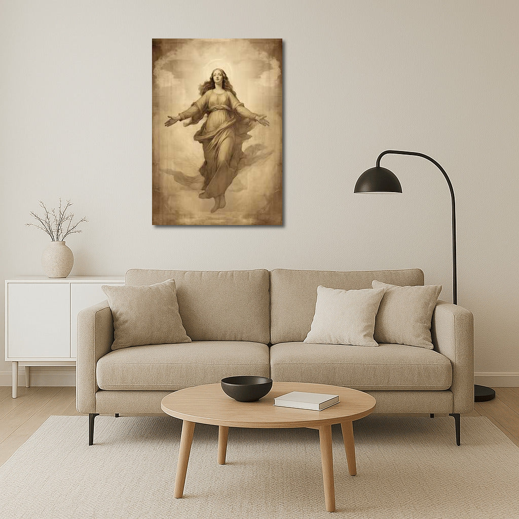 The Grace of the Virgin Mary in the Style of Leonardo da Vinci
